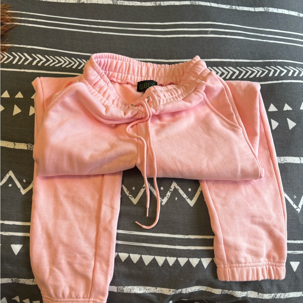 Pink High Waisted Sweatpants